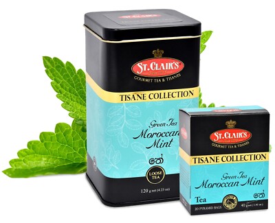 Ceylon Green Tea Moroccan Mint Collection Loose Leaf Pure Natural Herbal Drink