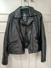 Barneys Leather Jacket 12 Womens