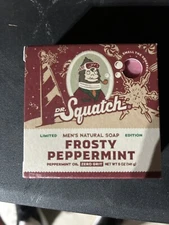 Dr. Squatch Ltd Ed. Bar Soap Frosty Peppermint All Natural with Zero Grit 5 oz