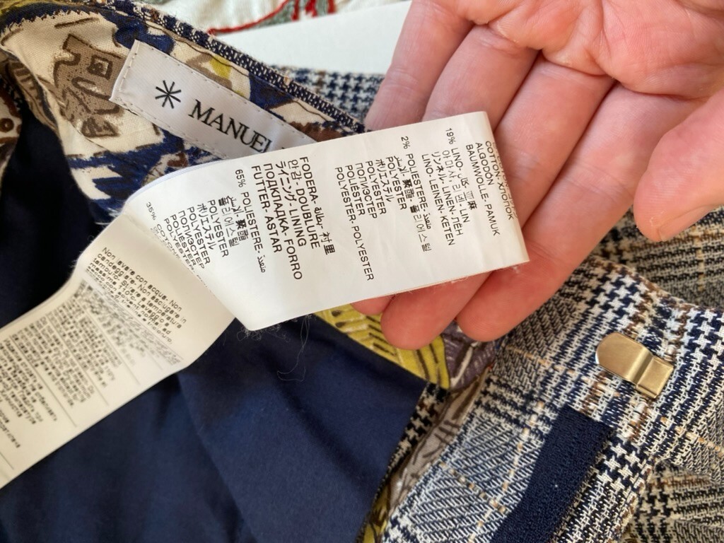 Manuel Ritz pleated pants men SZ 30x29 (waist 46 Italian size)