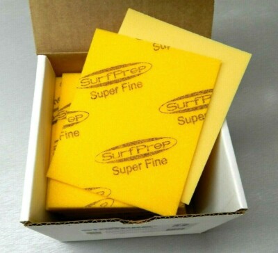 Sanding Sponge Foam Back Pads 5-1/2'' x 4-1/4'' Super Fine By STARCKE - Box of 20