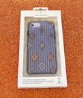 NEUF Coque téléphone flexible Vera Bradley iPhone 8 7 6 6S | médaillons à rayures bleu marine