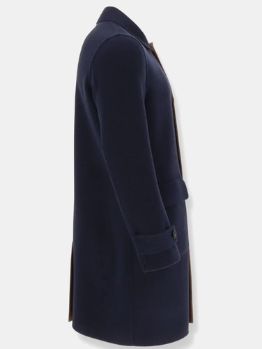 Eleventy Reversible Wool Overcoat Size 52 - Picture 9 of 15