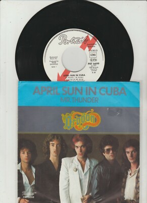 DRAGON April Sun In Cuba / Mr. Thunder  45PS 1978. Promo Single rar 