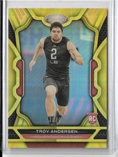 Troy Andersen 2022 Panini Certified Gold Mirror 20/25 RC Anderson Rookie Montana