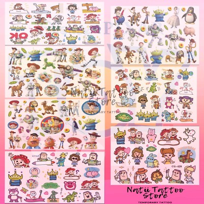  Toys Story Temporäre Tattoo Blätter Aufkleber Kinder Kids Geburtstag Party Tasche 
