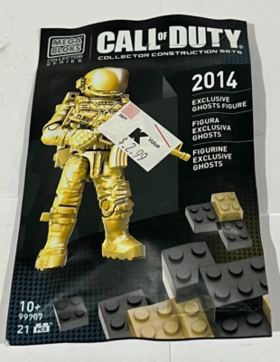 Mega Bloks Call Of Duty Ghosts 2014 Exclusive Gold Figure SDCC NEW SEALED