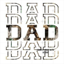 Sublimation Print Camo Dad Ready to Press Heat Transfer