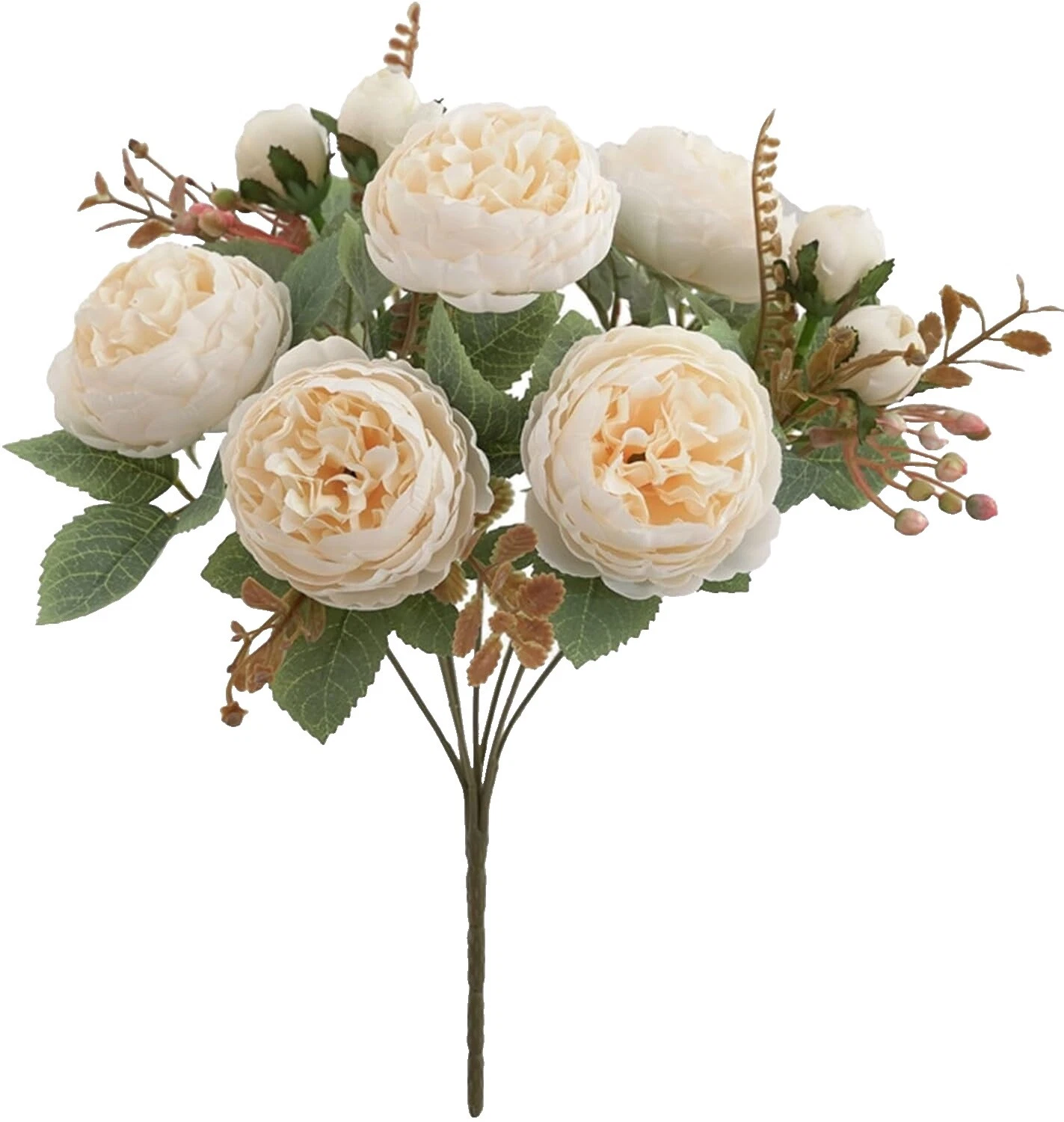 Peony decoración floral blanco