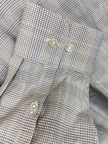 NEW CALVIN KLEIN Mens Gray REG FIT STRETCH Business-Dress Shirt 'XL' 17 32/33 - Picture 6 of 15