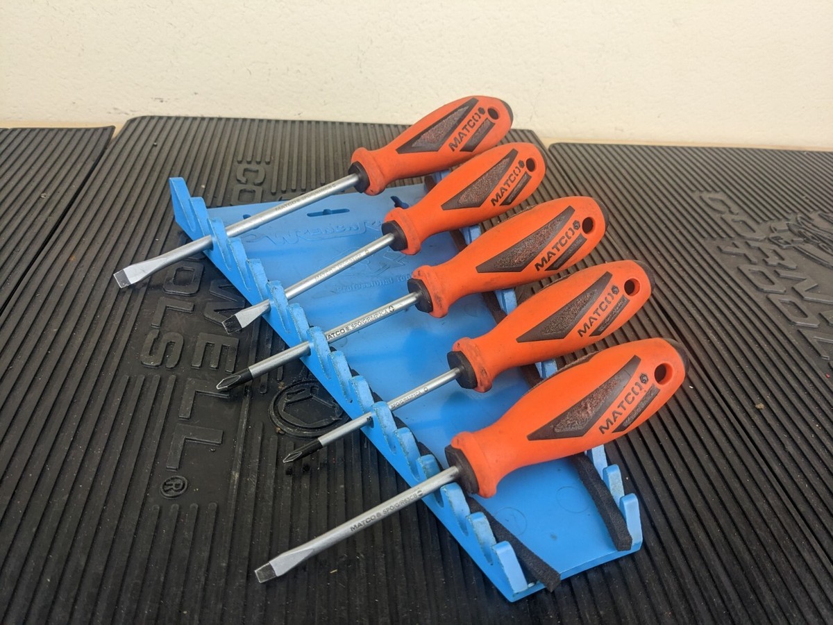 ay954 Matco Tools 5 Pc Premium Orange Screwdriver Set | eBay