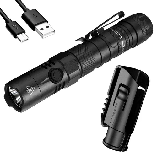 NITECORE MH12 v2 1200 Lumen USB-C Rechargeable Flashlight with 5000mAh Battery