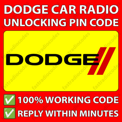  DODGE RADIO ENTSPERRPIN CODE LADEGERÄT CHALLENGER DURANGO CARAVAN T00AM T**QN 
