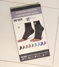 SB SOX Plantar Fasciitis Compression Socks - Plantar Fasciitis Relief Medium