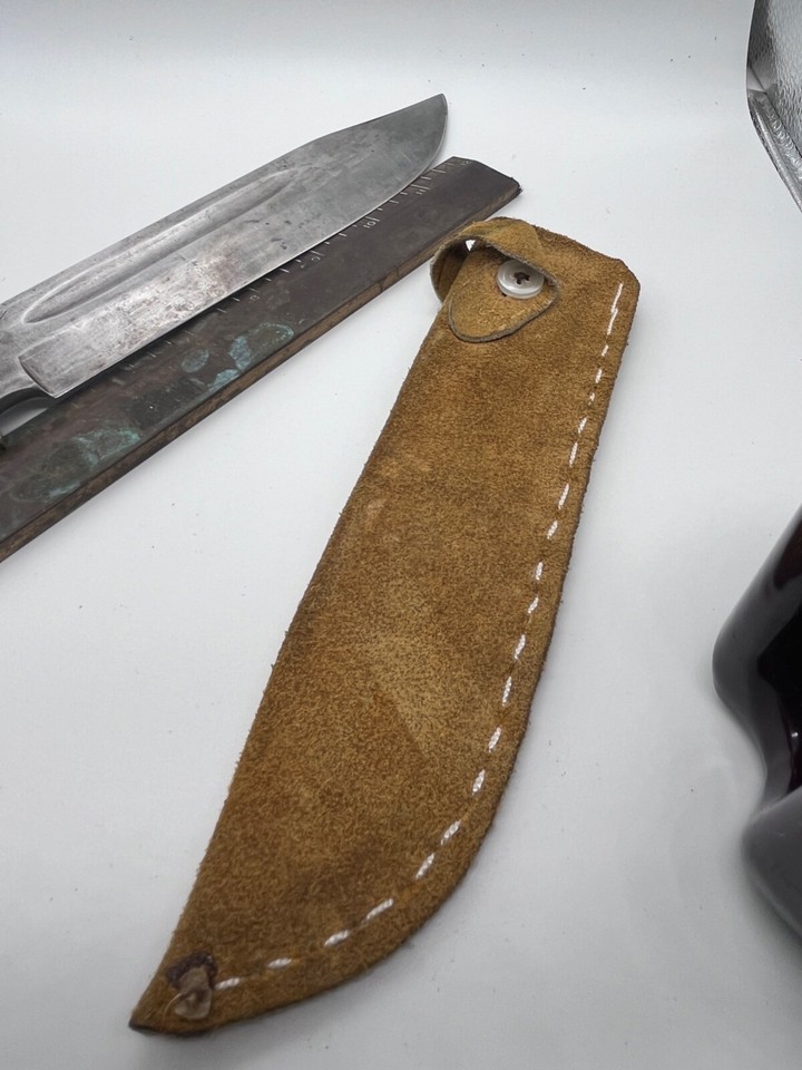 B SVOBODA SOLINGEN GERMAN HUNTING KNIFE STAG HANDLE large 9" Blade