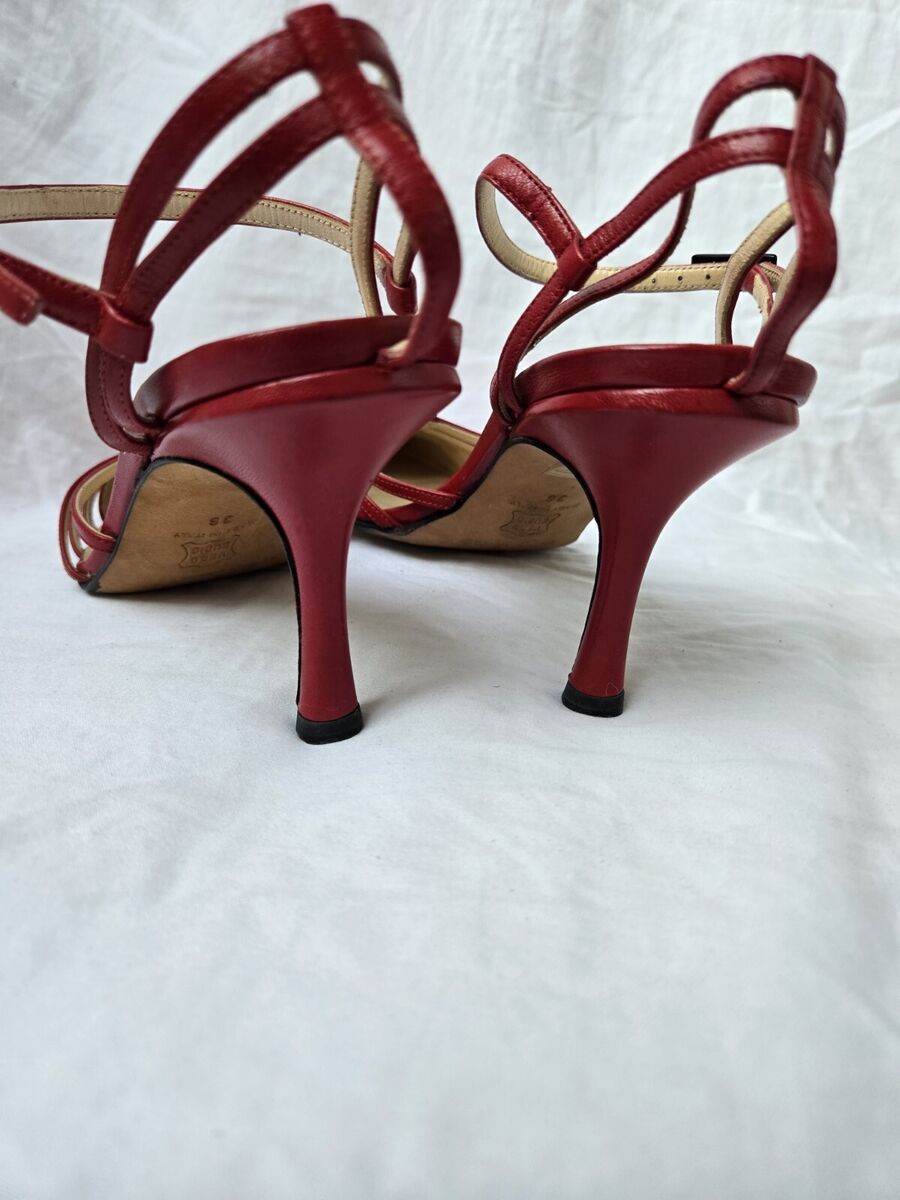 JIMMY CHOO LONDON Made in Italy Red Slingback Pointy Heels JIMMY CHOO LONDON Made in Italy Red Slingback Pointy Heels