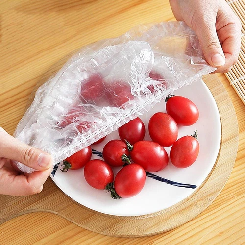 100PCS Disposable Food Cover Plastic Food Bag Elastic Wrap Food Bowl Dish Cover - Picture 2 of 21