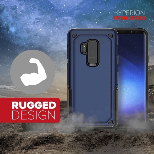 For Samsung Galaxy S9 Shockproof Dual Layer Design Armor Cover TPU Case Black - Picture 8 of 9