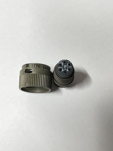 ITT Cannon KPSE 6 Position Circular Connector Plug Crimp Pin KPSE06P10-6P - Picture 4 of 9