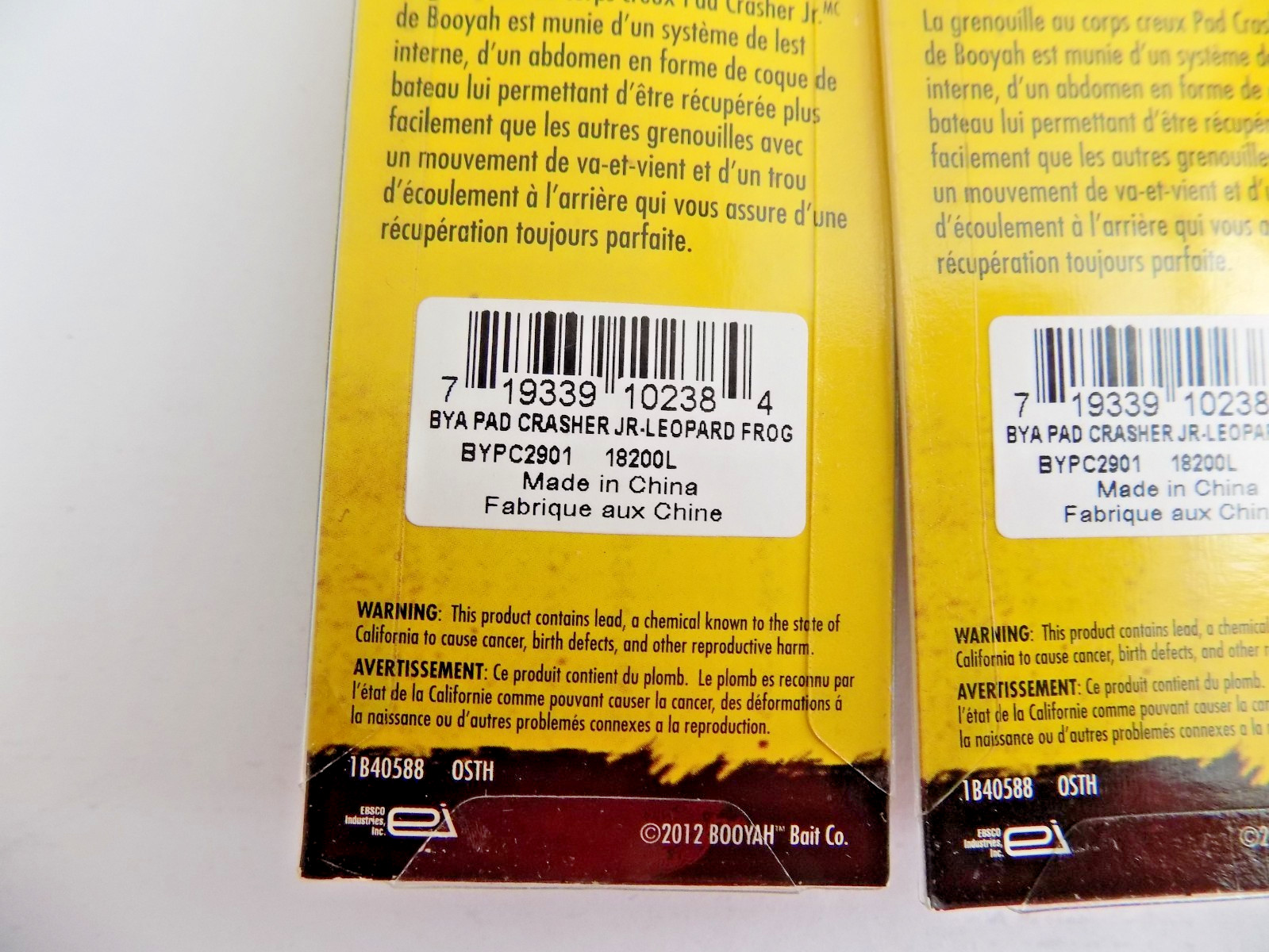 BOOYAH PAD CRASHER JR. - LEOPARD FROG - 3 LURES - 633i - Image 3