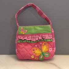 Stephen Joseph Toddler/Child Quilted Purse Butterfly T53 Pink Green Orange