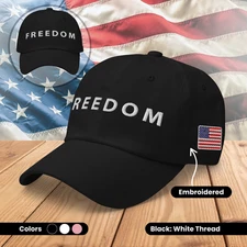 Charlie Kirk Freedom Cap Embroidered USA Flag Freedom Charlie Cap, Charlie USA