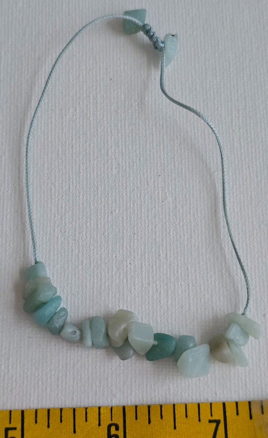 Amazonite Chip Stone Adjustable Bracelet - image 2
