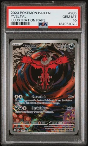 Yveltal 205/182 SV04: Paradox Rift Holo PSA 10