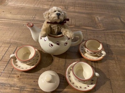Boyd s Bears and Friends 9 Piece Pottery Tea Set Bearware Pottery Works