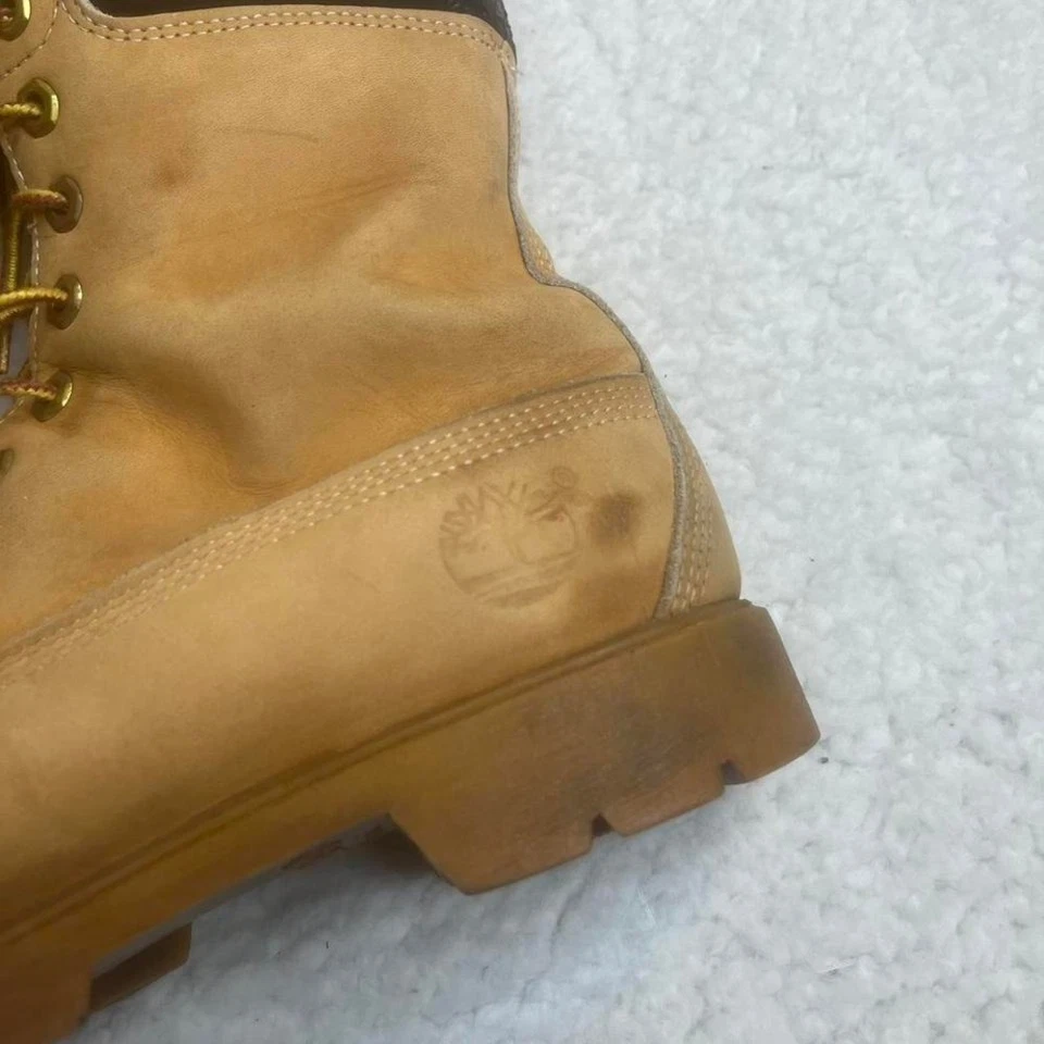 Botas altas Timberland vintage hechas en EE. UU. para hombre color tostado ropa de trabajo años 90 desgastadas 9,5 Foto 2 de 4