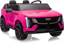 24V Ride on Car, Licensed Cadillac Battery Powered Electric Vehicle W/Remote Con