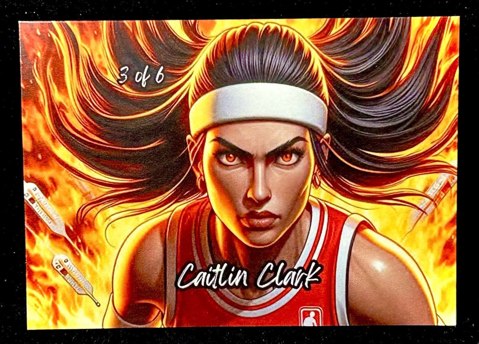 Caitlin Clark 2024 Anime Manga Prism SSP Iowa Indiana Fever MVP Card