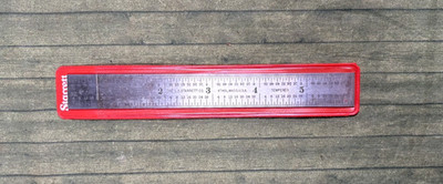 STARRETT 1604R-6 Spring-Tempered Stainless Steel Rule with Inch Graduations~USA
