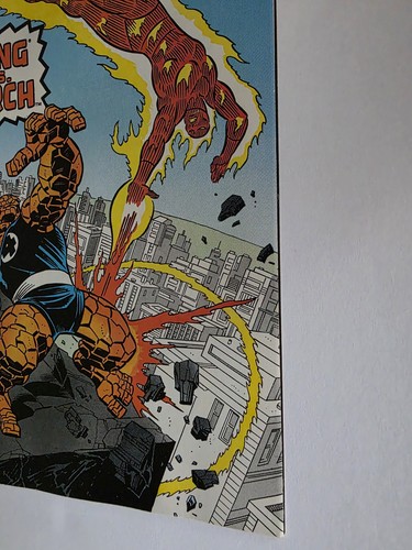 FANTASTIC FOUR #305 9.4 NM 1987 NEWSSTAND THING VS HUMAN TORCH MARVEL COMICS - Picture 4 of 11
