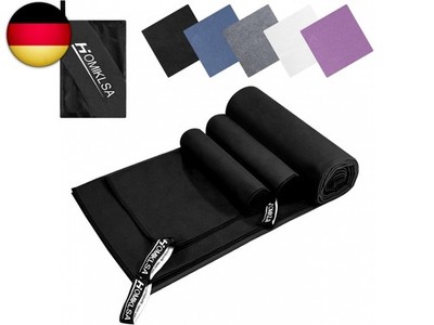 Mikrofaser Handtuch 3 Set - Groß 200×100cm & 2 Klein 80×40cm, Sc