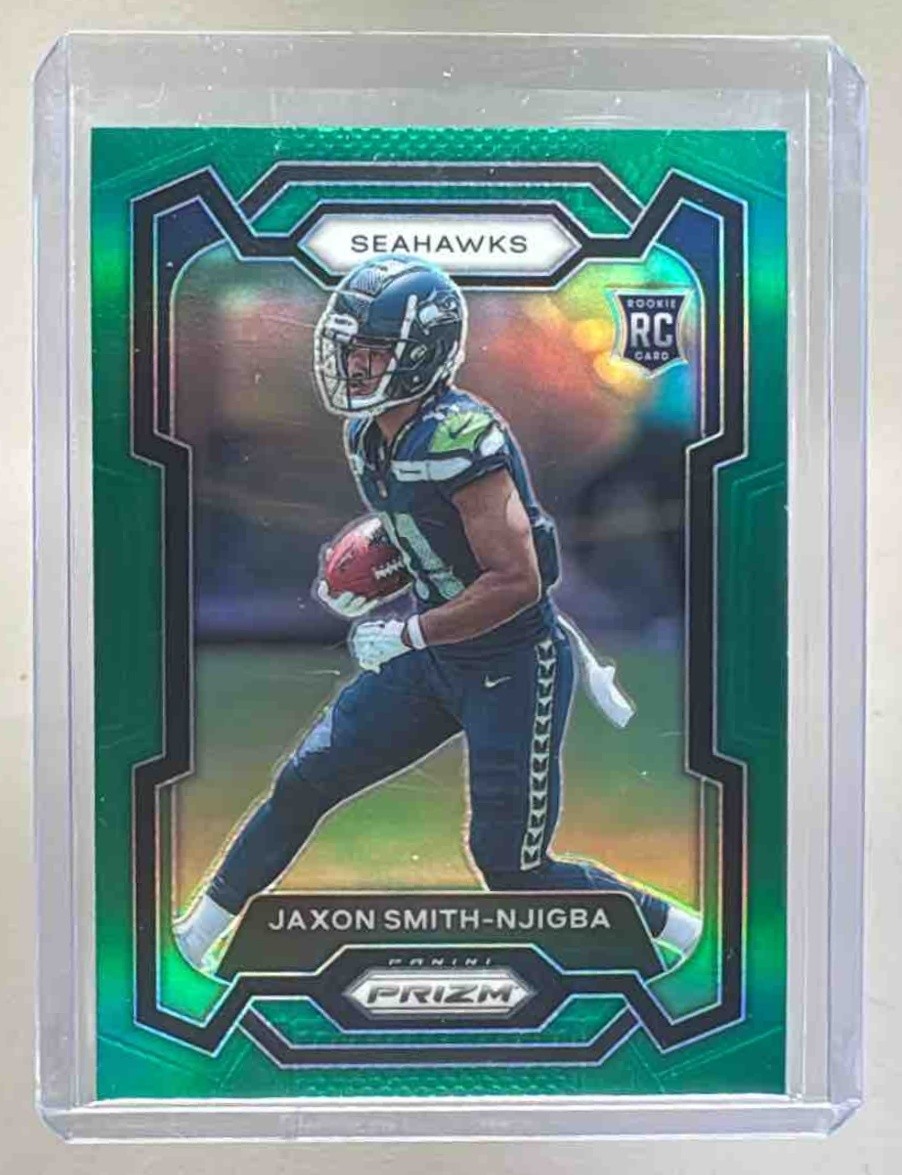 Jaxon Smith-Njigba 2023 Panini Prizm #390 Green Rookie RC