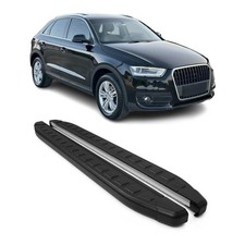 Seitenbretter Trittbretter Seitenschweller für Audi Q3 mk1 2011-2018 Alu 2x