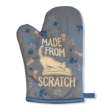 Made From Scratch Oven Mitt Funny Pet Cat Kittly Lover Graphic Novelty Kitchen