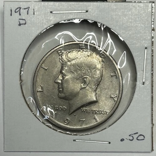 1971-D Kennedy Half Dollar - Circulated - ***FREE SHIPPING***