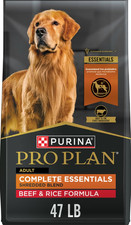 Purina Pro Plan Adult Shredded Blend Beef & Rice Formula Dry Dog Food, 47-lb bag 1.44 per pound