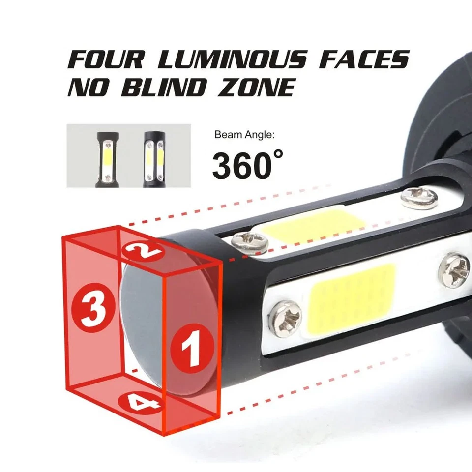 Faro LED PUNTO 7x6" para Ford E-100 E-150 E-250 E-350 Econoline Club Wagon Van Foto 3 de 4