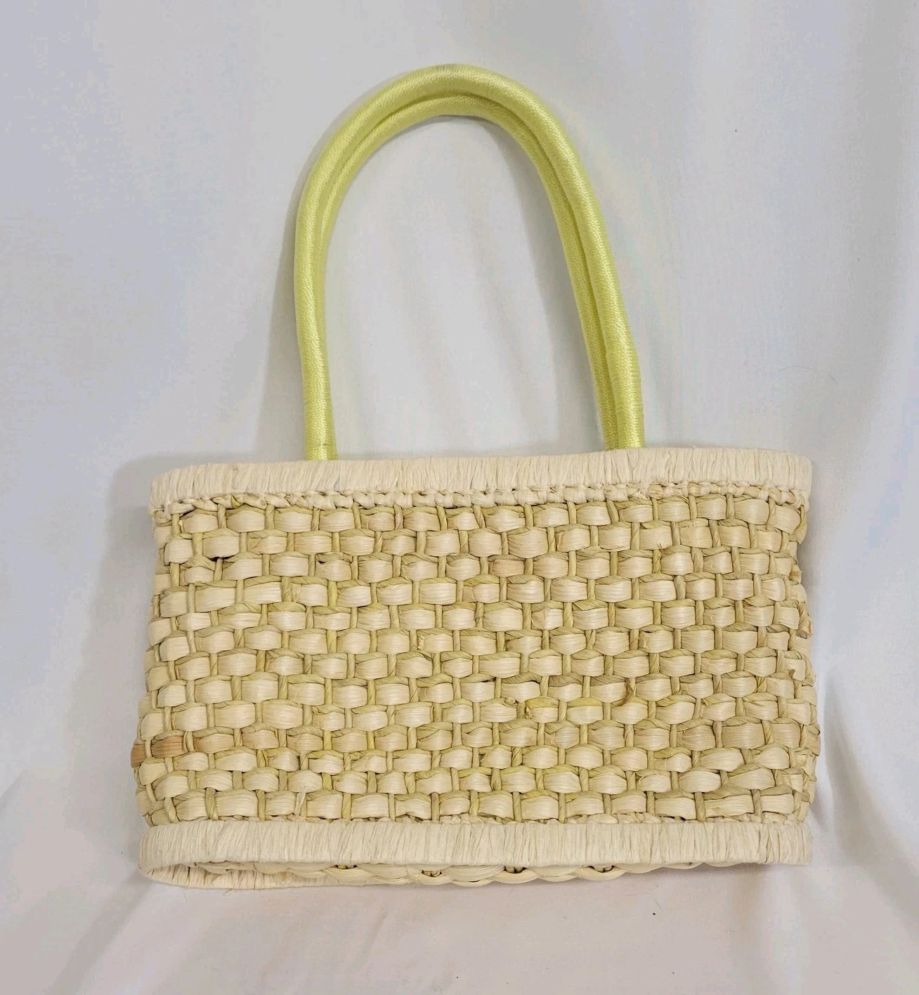 Borsa a tracolla The Sak Tomales Bay giallo paglia naturale manico e fodera nuova con etichetta