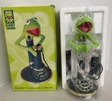 Brand New!!! Vtg Muppets KERMIT THE FROG CANDLESTICK PHONE Telephone: J.Henson