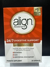 Align Probiotic Supplement - 28 Capsules - Bloating-Gas-Abdominal Pain Exp08/27+