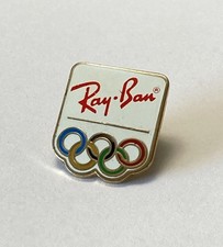 Vintage Ray-Ban Sunglasses Olympic Games Sponsor Enamel Pin Company Logo Rings