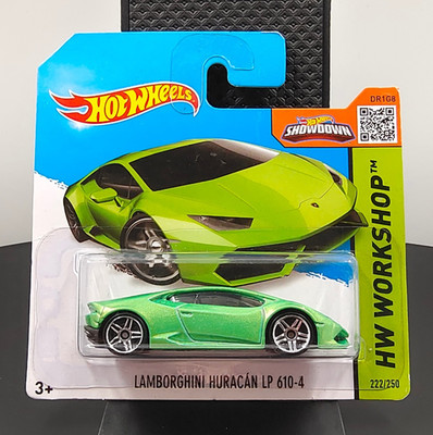 HOT WHEELS HW WORKSHOP LAMBORGHINI HURACAN LP 610-4 222/250 2015 NEU OVP