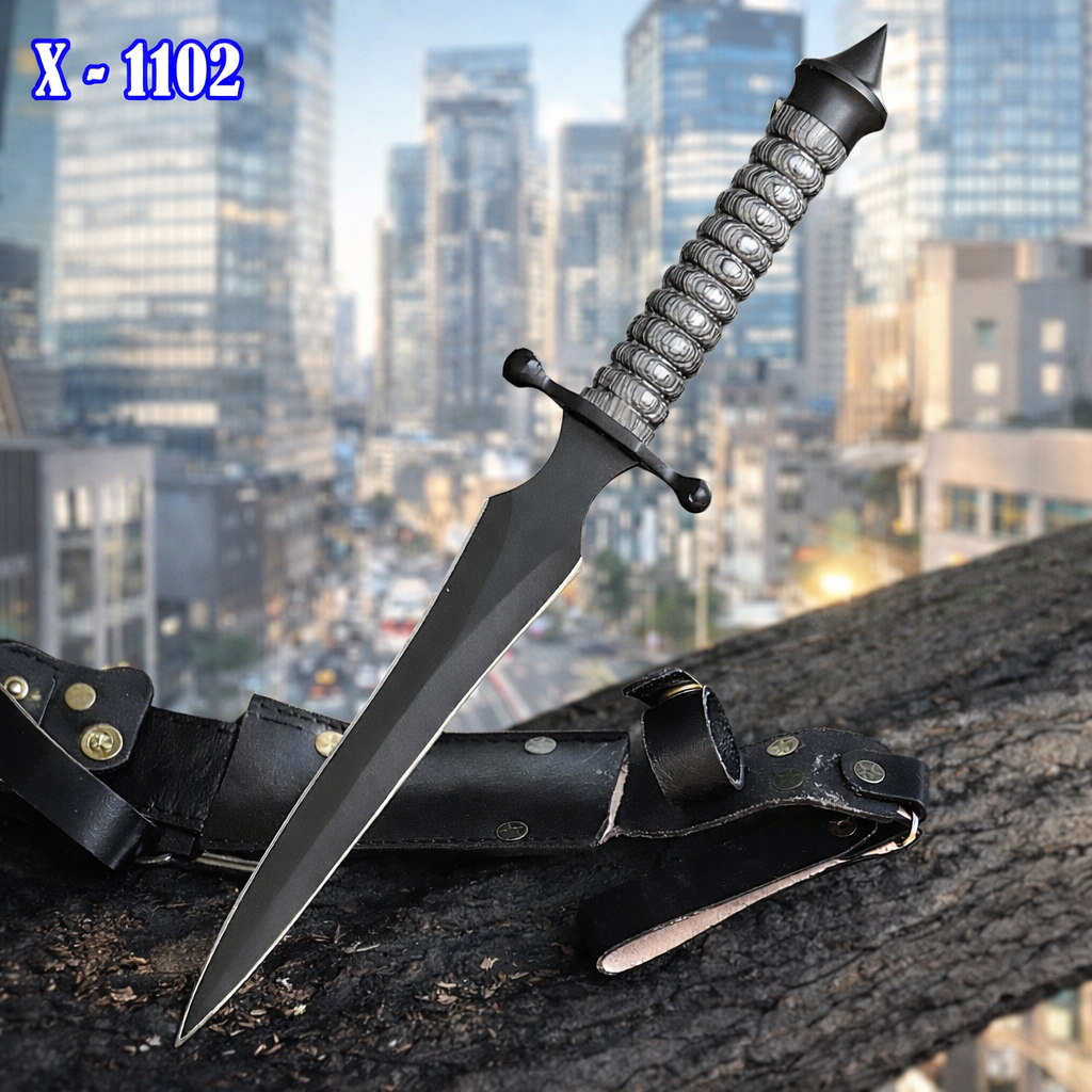 WWII Allied Commando Dagger Double Edged Fixed Blade Inspired V-42 With ...