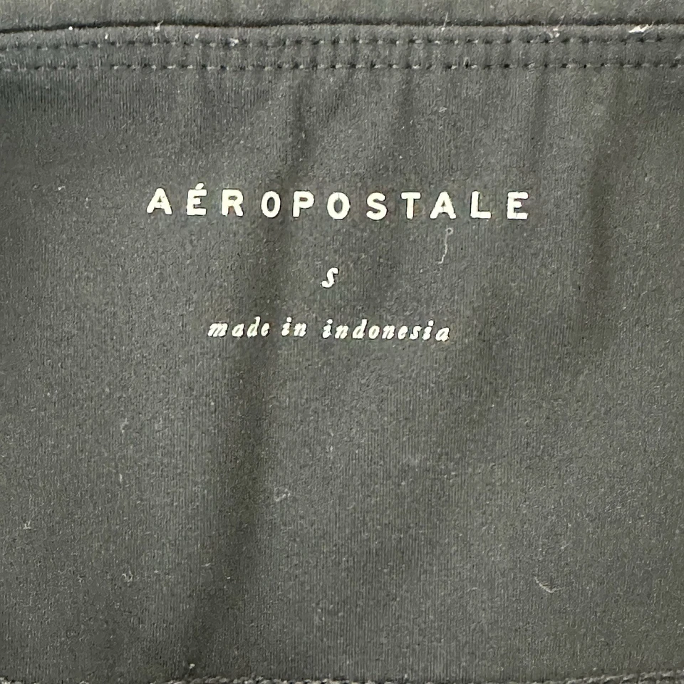 Aeropostale Air Soft High Rise Women’s Cinch Flare Leggings Black Small - Image 4 of 4