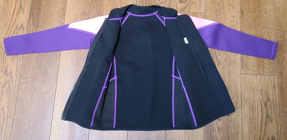 Top WetSuit niños talla 10 rosa/púrpura Foto 3 de 4