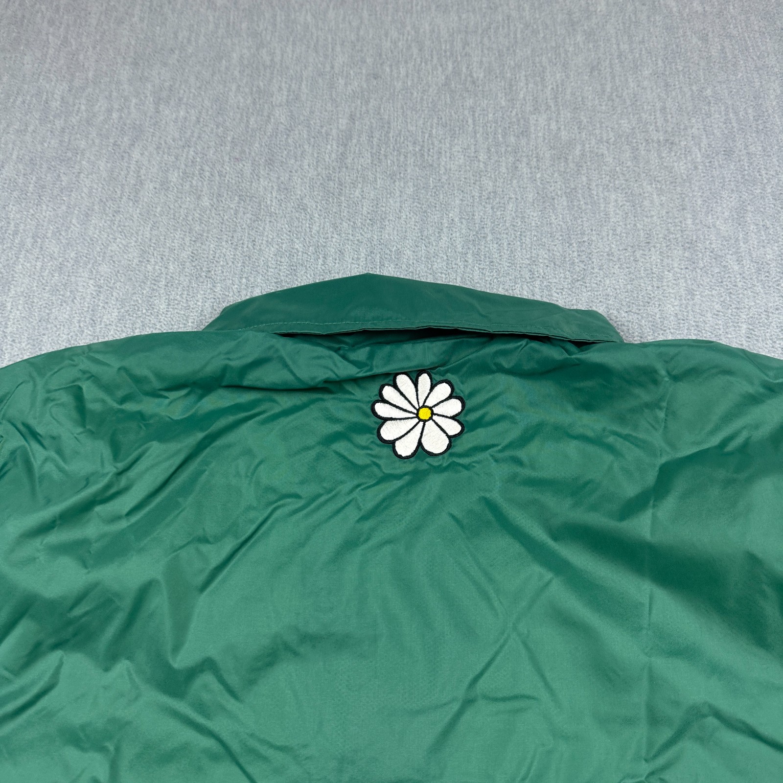 Nike Jacket Mens Large Green Club Coaches Snap Up Windbreaker Daisy Mesh Lined thumbnail 11